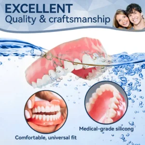 👧🏻🔆- 𝐏𝐫𝐞𝐦𝐢𝐮𝐦 𝐃𝐞𝐧𝐭𝐮𝐫𝐞- (✨Suitable for all mouth shapes, custom-made dentures for a perfect fit✨） - Image 10