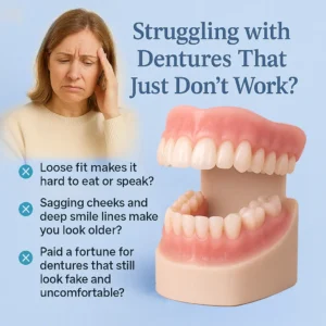 👧🏻🔆- 𝐏𝐫𝐞𝐦𝐢𝐮𝐦 𝐃𝐞𝐧𝐭𝐮𝐫𝐞- (✨Suitable for all mouth shapes, custom-made dentures for a perfect fit✨） - Image 3