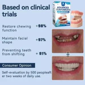 👧🏻🔆- 𝐏𝐫𝐞𝐦𝐢𝐮𝐦 𝐃𝐞𝐧𝐭𝐮𝐫𝐞- (✨Suitable for all mouth shapes, custom-made dentures for a perfect fit✨） - Image 5