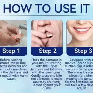 Adhesive teeth (upper and lower) - Image 7