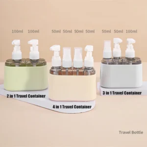 Mini Shampoo Dispenser Portable Travel Bottle Set - Image 5