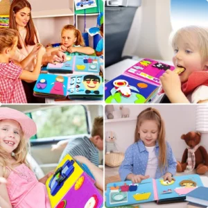 Washable Montessori Toddlers Busy Board 3D Baby Story Cloth Book - Image 4