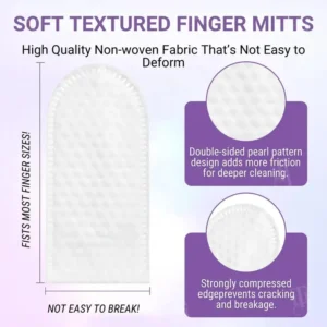 Pet Ear Cleaning Finger Mitts - Image 2
