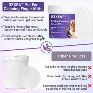 Pet Ear Cleaning Finger Mitts - Image 3