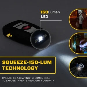 Flashlight & Alarm Car Keychain - Image 3
