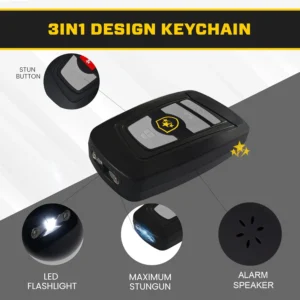 Flashlight & Alarm Car Keychain - Image 7