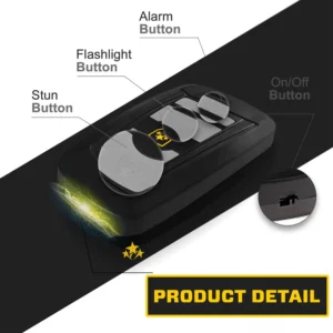 Flashlight & Alarm Car Keychain - Image 9