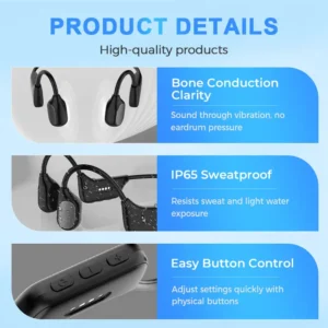 Bone Conduction Smart Hearing Aid Bluetooth Earphones - Image 6