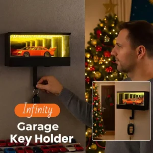 Infinity Mirror LED Garage Key Holder - Image 5