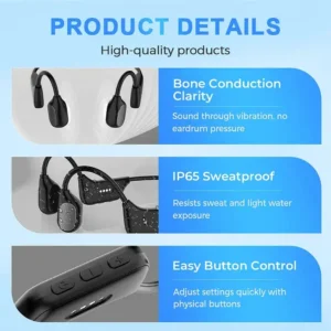 Bone Conduction Smart Hearing Aid Bluetooth Earphones - Image 11