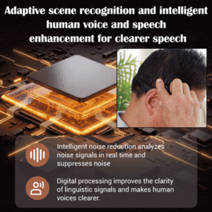 Bone Conduction Smart Hearing Aid Bluetooth Earphones - Image 3
