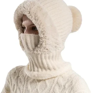 🧣 Women's Knit Beanie Hat Scarf Mask Set — Stay Warm & Stylish This Winter! ❄️ - Image 4