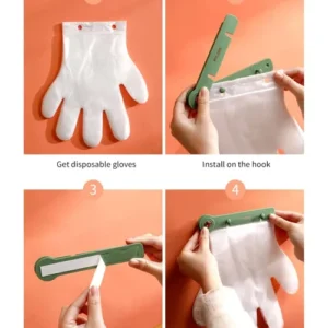 Disposable Glove Holder Organizer Wall Mounted (With 100PCS Gloves) - Image 8