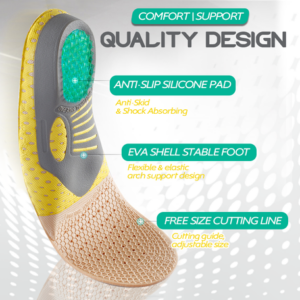 Free Cut Flat Foot Arch Support Insoles - Image 2