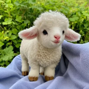 🐑 Adorable Plush Lamb – Your Cuddly Toy Lamb - Image 2