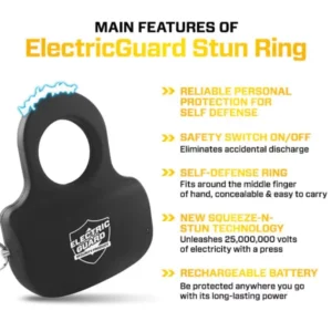 ElectricGuard Dynamic High Power 25000000 Stun Ring - Image 5