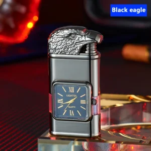 Windproof Lighter Vintage Watch Bezel Jet flame Torch - Image 6