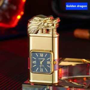Windproof Lighter Vintage Watch Bezel Jet flame Torch - Image 5