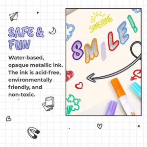 Metallic Outline Marker Set (8pcs Set) - Image 6