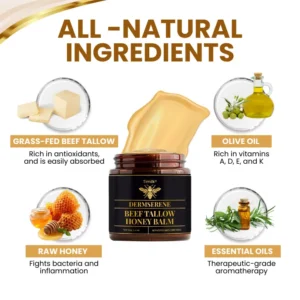 DermSerene Beef Tallow Honey Balm - Image 4
