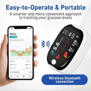 💥 2025 Limited 70% ️OFF 🩺 Laser Blood Glucose Monitoring Device 🔵 Non-invasive, Real-time Results 📲 Wireless Bluetooth Connectable - Image 9