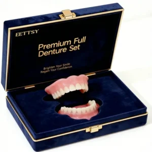 Ends Today: 75% OFF! Full Denture with Strong Suctiond Custom-Fit Full Functional Dentures🦷