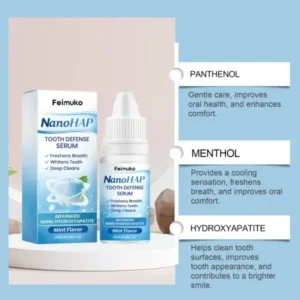 Feimuko Tooth Defense Serum with Nano Hydroxyapatite for Teeth Whitening and Deep Cleaning - Image 5