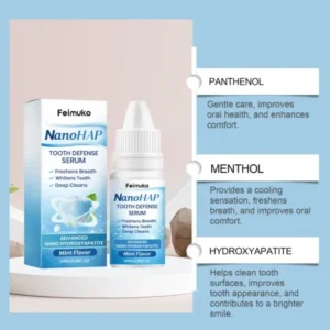 Feimuko Tooth Defense Serum with Nano Hydroxyapatite for Teeth Whitening and Deep Cleaning - Image 5
