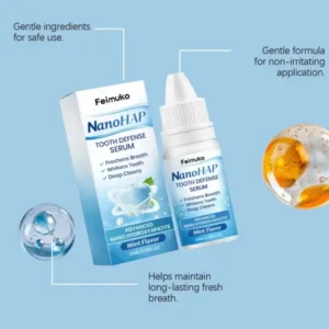 Feimuko Tooth Defense Serum with Nano Hydroxyapatite for Teeth Whitening and Deep Cleaning - Image 6