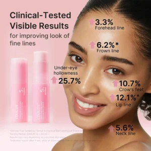 LOVILDS PDRN & Pink Collagen Solid Serum Multi-Stick | All-In-One Anti-Aging Volume Treatment for Face, Eyes & Neck - Image 3
