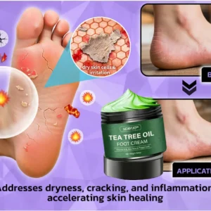 🎁 Limited-Time Offer 🎁 - Don't miss out!Tea Tree Oil Foot Cream (Repairs Dry Cracked Heels, Soothes Tired Feet, Eliminates Odor & Restores Soft Skin) - Image 12