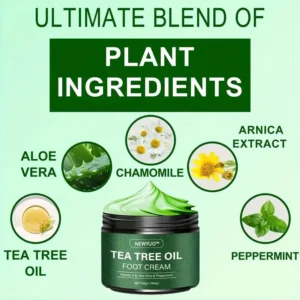 🎁 Limited-Time Offer 🎁 - Don't miss out!Tea Tree Oil Foot Cream (Repairs Dry Cracked Heels, Soothes Tired Feet, Eliminates Odor & Restores Soft Skin) - Image 13
