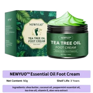 🎁 Limited-Time Offer 🎁 - Don't miss out!Tea Tree Oil Foot Cream (Repairs Dry Cracked Heels, Soothes Tired Feet, Eliminates Odor & Restores Soft Skin)