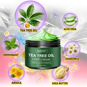 🎁 Limited-Time Offer 🎁 - Don't miss out!Tea Tree Oil Foot Cream (Repairs Dry Cracked Heels, Soothes Tired Feet, Eliminates Odor & Restores Soft Skin) - Image 20