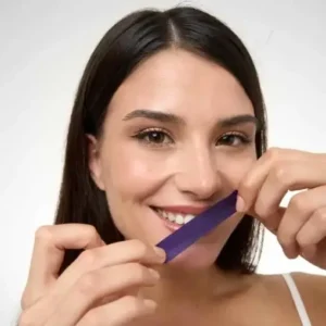 Purple Teeth Whitening Strips 7/21 Treatments Peroxide-Free Enamel Safe No Tooth Sensitivity - Image 2