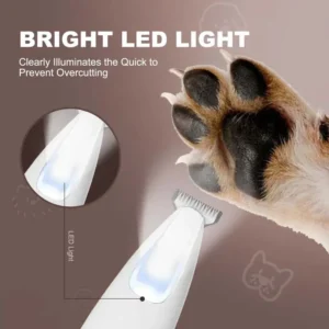 Silent Electric Pet Claw and Hair Trimmer with LED Light | Safe and Low Noise, Suitable for Dogs and Cats - Image 9