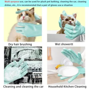 Silicone Dog Grooming Gloves - Image 11
