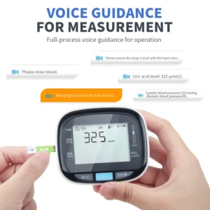 Heart Month Bundle: 3-in-1 Home Monitor for Blood Pressure, Glucose & Uric Acid - Image 5