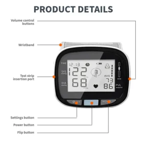 Heart Month Bundle: 3-in-1 Home Monitor for Blood Pressure, Glucose & Uric Acid - Image 6