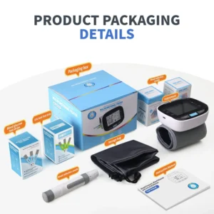 Heart Month Bundle: 3-in-1 Home Monitor for Blood Pressure, Glucose & Uric Acid - Image 7
