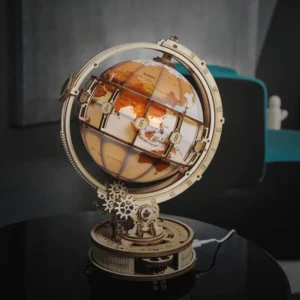 Luminous 3D Magnifying Globe Wooden Puzzle - Image 5