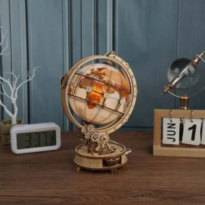Luminous 3D Magnifying Globe Wooden Puzzle - Image 4