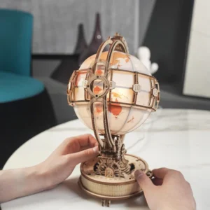 Luminous 3D Magnifying Globe Wooden Puzzle - Image 3