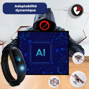 ANTI-Monitor Montre intelligente de brouillage de signal de puces AI anti-pistage - Image 2