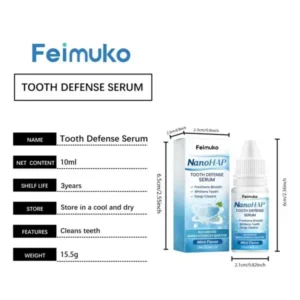 Feimuko Tooth Defense Serum with Nano Hydroxyapatite for Teeth Whitening and Deep Cleaning - Image 9
