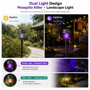 🦟❌Solar-Powered Mosquito Killer Lamp-Outdoor Solar LED Mosquito Killer Garden Lamp - Image 12