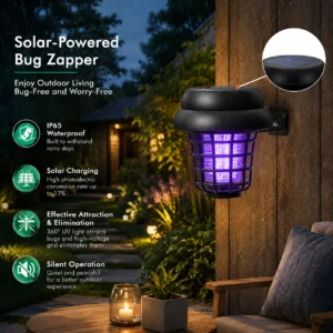 🦟❌Solar-Powered Mosquito Killer Lamp-Outdoor Solar LED Mosquito Killer Garden Lamp - Image 2