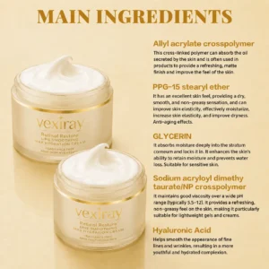 Vexiray Retinol Restore Max Hydration Anti-Aging Daily Face Moisturizer with Hyaluronic Acid, Fragrance-Free, Oil Free Skin Care - Image 3