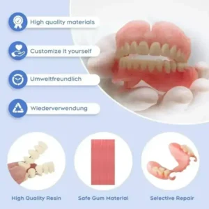 🔥Limited Time 50% OFF： 2nd ltem 60% Full Denture with Strong Suction ✅ Made and Shipped from the USA🍀 - Image 5