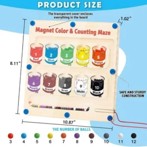 Magnetic Color and Number Maze - Image 8